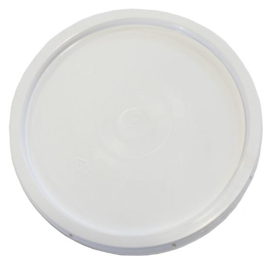 Picture of 1 Gallon Ivory White HDPE Plastic Pail Cover