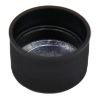 Picture of 28 mm, 28-410 Black PP Plastic Matte Top, Ribbed Side Cap, .020" Heat Seal for PET