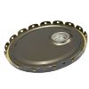 Picture of 5 GALLON GRAY UNLINED STEEL LUG COVER, 26 GAUAGE, SCREW CAP