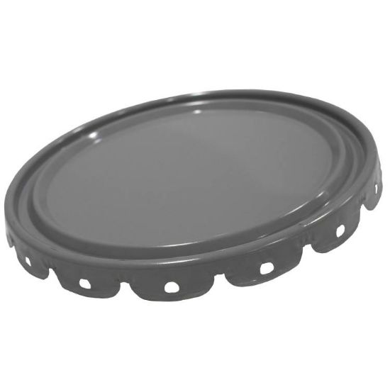 Picture of 5 GALLON GRAY GOLD PHENOLIC LINED STEEL LUG COVER, 26 GAUGE, NO FITTING