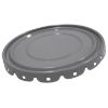 Picture of 5 GALLON GRAY UNLINED STEEL LUG COVER, 24 GAUGE