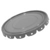 Picture of 5 GALLON GRAY RED PHENOLIC LINED STEEL LUG COVER, 24 GAUGE