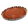 Picture of 5 GALLON GRAY RED PHENOLIC LINED STEEL LUG COVER, 24 GAUGE