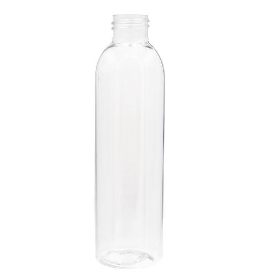 Picture of 6 oz Clear PET Plastic Cosmo Round Bottle, 24-410, 20 Gram