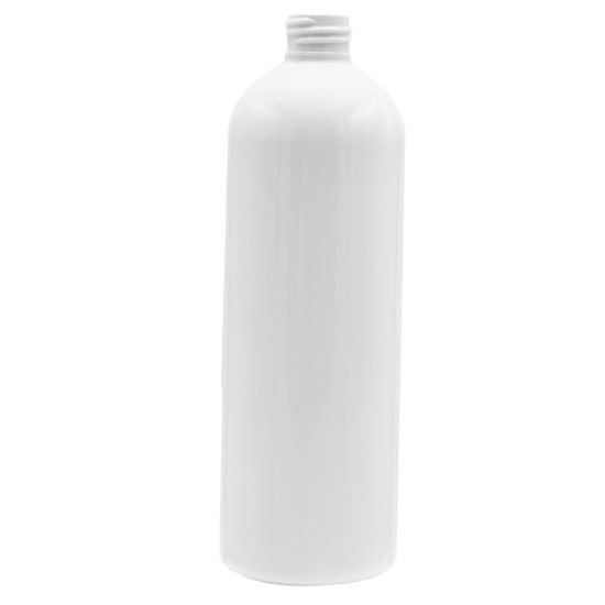 Picture of 16 oz White PET Plastic Cosmo Round Bottle, 24-410 Neck Finish, 32.5 Gram