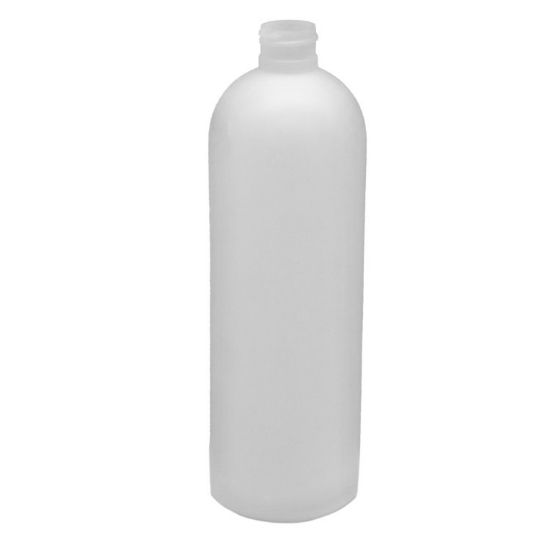 Picture of 16 oz Natural HDPE Plastic Cosmo Round Bottle, 24-410