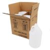 Picture of 128 oz Natural HDPE Plastic Industrial Round Bottle, 38-400 Drop Loc, 4 x 1, UN Rated