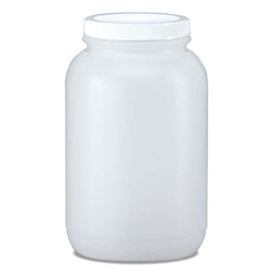 Picture of 128 oz Natural HDPE Plastic Wide Mouth Jar, 110-400, 110 Gram