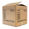 Picture of 128 oz (1-Gallon) Blue/White HDPE Plastic Industrial Round Bottle, 130 Gram, 38-400, 4x1, 4G Pack, Kraft Box, UN Rated
