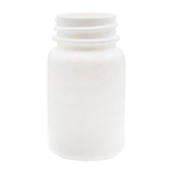 Picture of 60 cc White HDPE Plastic Round Packer Bottle, 33-400, 9.75 Gram