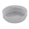 Picture of 63MM White PP Smooth Top, Ribbed Side Cap, M1 Foil Heatseal Lined PE, Plain