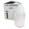 Picture of 128 oz Natural HDPE Plastic Industrial Round Bottle, 38-400, 4 x 1, 120 Gram, White Box w/ Divider