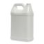 Picture of 128 oz White HDPE F-Style Bottle w/ View Stripe, 38mm 38-400 Rexam Child Resistant Snap Lok, 150 Gram
