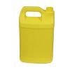Picture of 4 Liter Yellow HDPE Plastic F-Style Bottle, Fluorinated Level 3, 38mm 38-400, 165 Gram