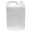 Picture of 128 oz White HDPE Plastic F-Style Rectangular Bottle, 38mm 38-400, 140 Gram