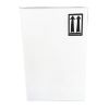 Picture of 10 Liter White HDPE F-Style Bottle, 63 mm Rieke Tamper Evident ABO, 2 x 1 White Reshipper w/ Divider & Hand Holes