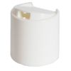 Picture of 28mm 28-410 White PP Plastic Smooth Top Disc Cap, No Liner, .330 Orifice