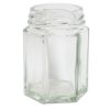Picture of 55 ml Flint Glass Hex Jar, 43 mm 43-2010, Twist Thread