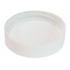 Picture of 45 mm 45-400 White PP Plastic Smooth Top Cap, Smooth Sides with F217 Liner