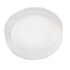 Picture of 43mm 43-400 White PP Plastic Smooth Top Cap, Smooth Sides with F217 Liner