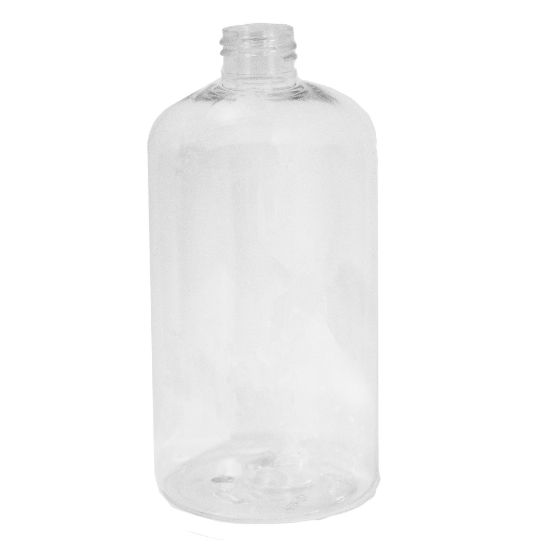Picture of 32 oz White HDPE Plastic Cylinder Bottle, 28mm 28-410, 52 Gram, Flame Treated