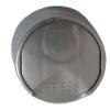 Picture of 28mm 28-410 Silver PP Plastic Domed Gloss Disc Top, No Liner, .330 Orifice