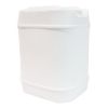 Picture of 20 Liter White HDPE Plastic Tight Head Barritainer Closed Head Pail, 70mm Tamper Evident 6TPI w/ Cap, 22 mm Tamper Evident Captive Back Vent w/ Cap, UN Rated