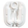 Picture of 20 Liter White HDPE Plastic Tight Head Barritainer Closed Head Pail, 70mm Tamper Evident 6TPI w/ Cap, 22 mm Tamper Evident Captive Back Vent w/ Cap, UN Rated
