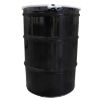 Picture of 55 Gallon Black Steel Open Head Drum, Red Phenolic Lining, w/ Black Cover w/ Low Density Gasket, 2" x 3/4" Fitting Poly Irradiated Gasket, UN Rated