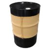 Picture of 55 Gallon Black Steel Tight Head Drum, -2 Coat Green Phenolic, Black Cover, 2" & 3/4" Rieke, EPDM Gasket, UN Rated