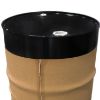 Picture of 55 Gallon Black Steel Tight Head Drum, -2 Coat Green Phenolic, Black Cover, 2" & 3/4" Rieke, EPDM Gasket, UN Rated