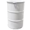 Picture of 55 Gallon White Steel Open Head Drum, Rolling Hoops, Buff Epoxy Lining, w/ White Cover EPDM Gasket, No Fittings, 12 Gauge Bolt Ring, UN Rated