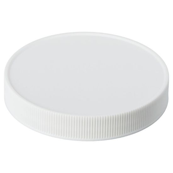 Picture of 89mm 89-400 White PP Plastic Matte Top, Ribbed Cap w/ Pharm-Seal V® Liner