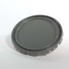 Picture of 5 Gallon Gray Steel Open Head Pail, 3.5 Double Bead, Buff Epoxy Lining, w/ Lug Cover, Flow in Gasket