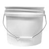 Picture of 3.5-Gallon White HDPE Plastic Open Head Pail w/ Metal Bail