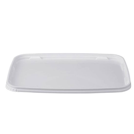 Picture of 5.6 Liter White PP Plastic Rectangular SuperCube® Lid