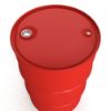 Picture of 35 Gallon Red Steel Tighthead Drum, Unlined, Red Cover