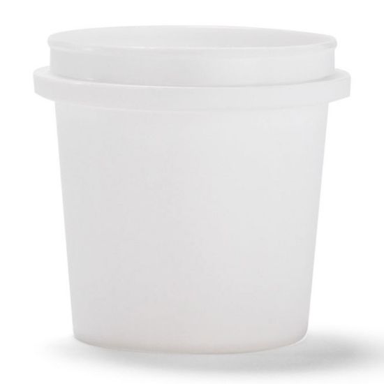 Picture of 8 oz White HDPE Plastic Pry Off Tub
