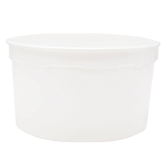 Picture of 128 oz White HDPE Plastic Tub