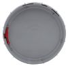 Picture of 2.5 Gallon Gray HDPE Plastic Screw Top Pail Cover, Life-Latch New Generation w/ Gasket