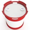 Picture of 15 Gallon Natural Plastic Tight Head Drum, 2" & 3/4" Fittings, Red Lifting & Foot Ring, UN Rated