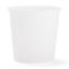 Picture of 24 oz White PP Plastic Round Tub