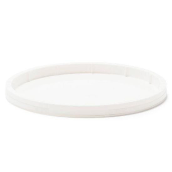 Picture of 48 -85 oz White LLDPE Plastic Tamper Evident Tub Cover