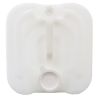 Picture of 20 Liter Natural HDPE Plastic Square Tight Head Pail, Integrated Handle, 70mm RXT, 6TPI, w/ Vent Cap, Fluorination Level 5, UN Rated