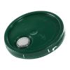 Picture of Green HDPE Tear Tab Cover w/ Rieke Flex Spout for 3.5 - 6 Gallon Pails
