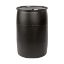 Picture of 55 Gallon Black HDPE Plastic Tight Head Drum w/2" Buttress & 2" NPS, UN Rated