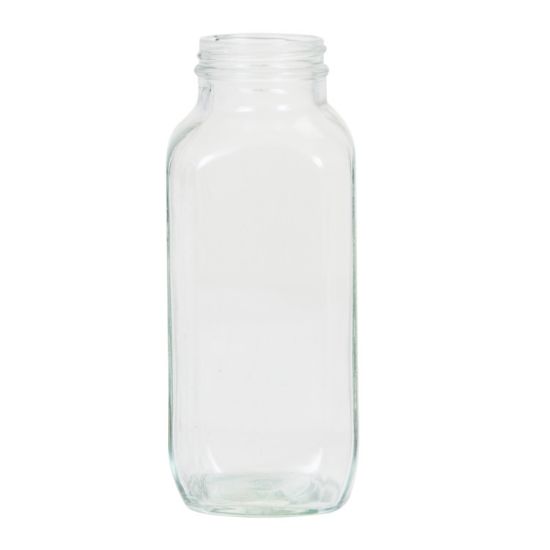 Picture of 16 oz Flint Glass French Square Jar, 48mm 48-400