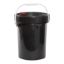 Picture of 5 Gallon Regrind Black HDPE Plastic Life Latch Screw Top Pail (Regrind) w/ Cover, Plastic Handle, UN Rated