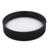 Picture of 48 mm, 48-400 Black PP Plastic Matte Top, Ribbed Side Cap w/ F217 Liner