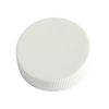 Picture of 38mm 38-400 White PP Plastic Cap Smooth Top, Ribbed Sides with F217 Liner